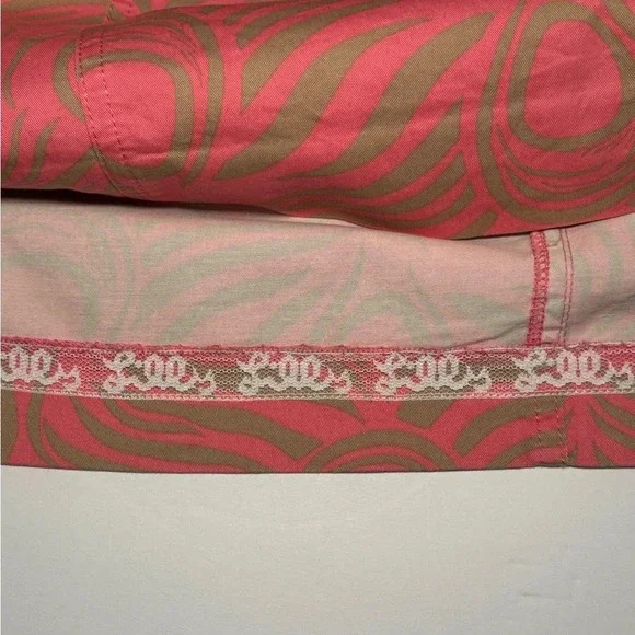 Lilly Pulitzer Apple Dress in Curious Pink Frenchie Print Women's size 6 Peacock - Picture 8 of 9
